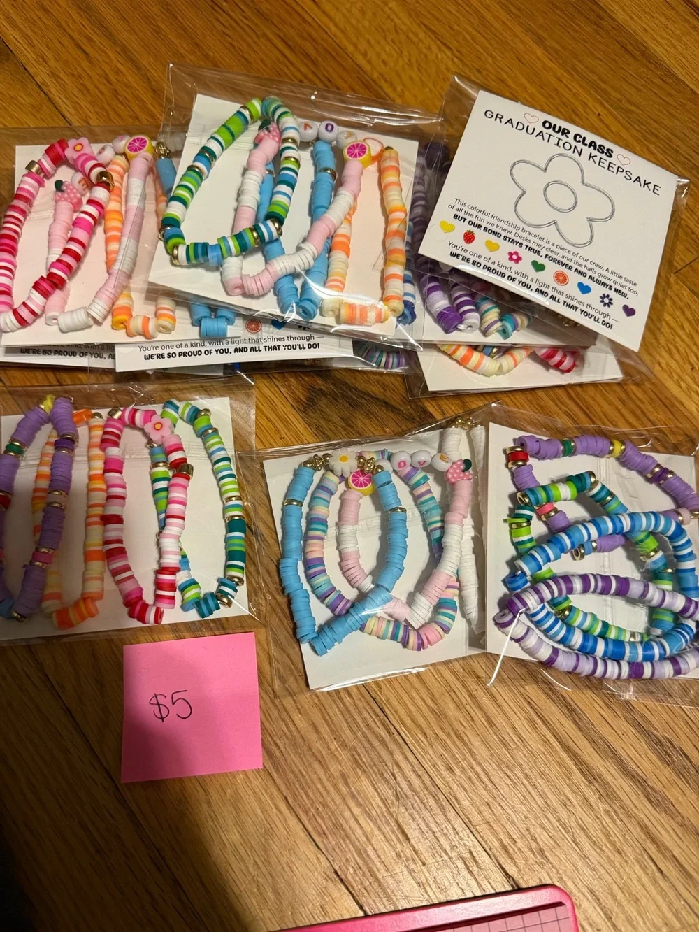 Kids Multicolor Heishi Beaded Bracelet Pack - Pastel & Bright Mix